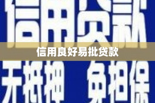 泰宁信用良好易批贷款