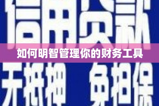泰宁如何明智管理你的财务工具