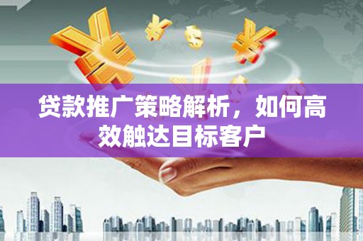 泰宁贷款推广策略解析，如何高效触达目标客户