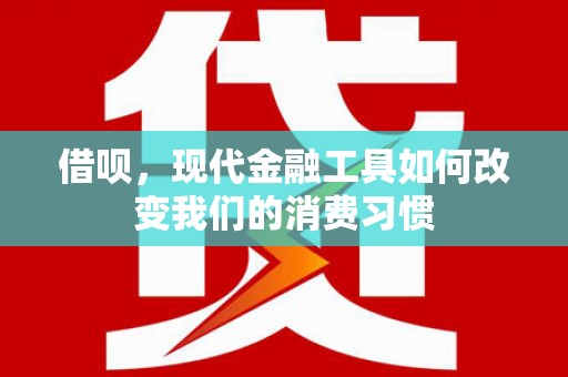 泰宁借呗，现代金融工具如何改变我们的消费习惯