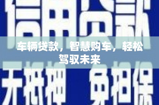 泰宁车辆贷款，智慧购车，轻松驾驭未来